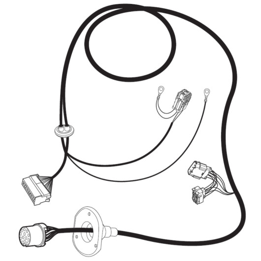 JAEGER Faisceau 13 broches spécial Ducato X250 X290 - Accessoire attelage remorque pour fourgon