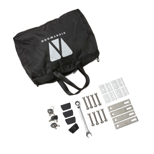 VICKY WOOD Mighty Oak 160 Line-X - tente de toit 2/3 personnes - kit fixations