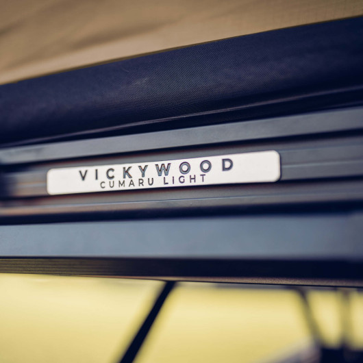 VICKY WOOD Cumaru Light 127 - tente de toit rigide - structure en aluminium