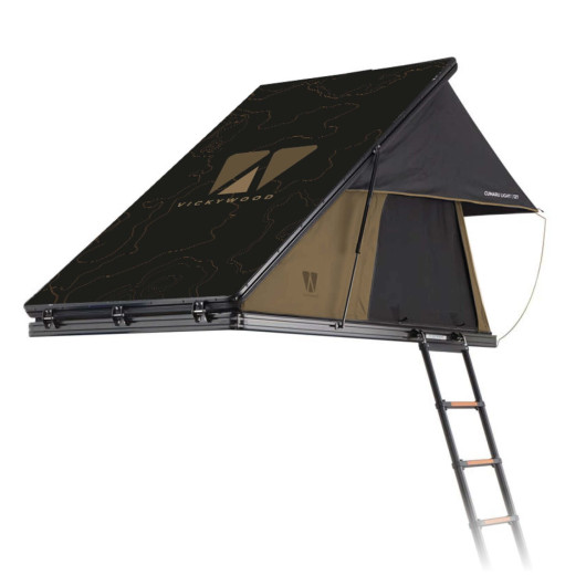 VICKY WOOD Cumaru Light 127 - tente de toit rigide - coque en ABS