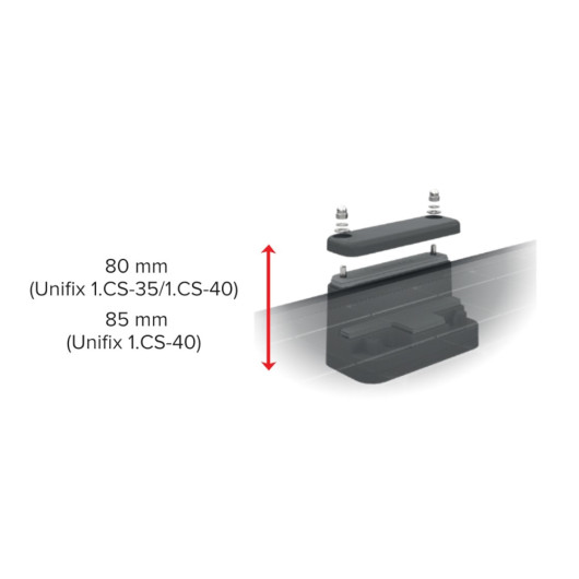 Kit UNIFIX 1.CS40 deux supports latéraux pour panneaux solaire 40 mm UNITECK - Accessoire panneau solaire