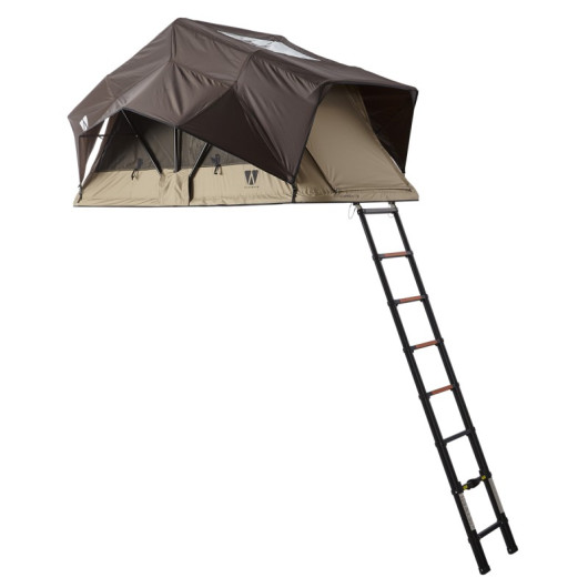 VICKY WOOD Little Bamboo 125 - Tente de toit souple pour van et 4x4 - échelle télescopique