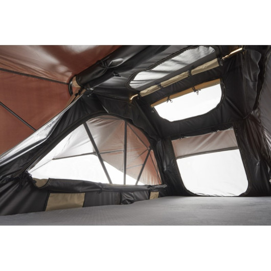 VICKY WOOD Little Bamboo 125 - Tente de toit rigide pour van et 4x4 - intérieur aéré