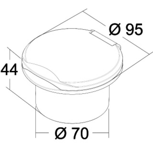 Mitigeur encastrable classic evo OSCULATI - robinet encastré pour bateau et van aménagé - dimensions