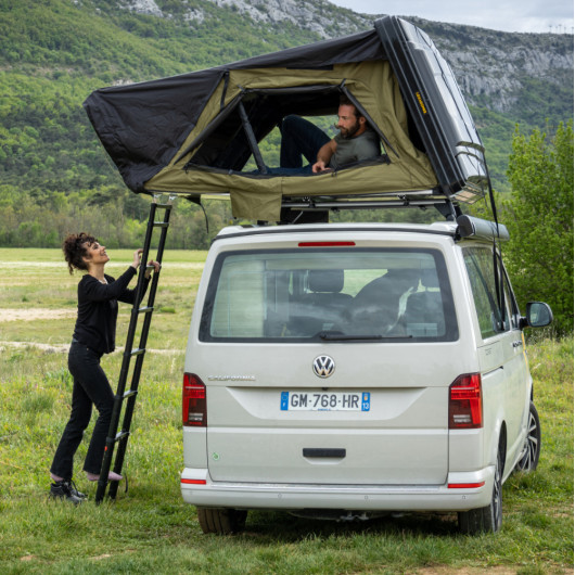 Tente de toit LEXAGONES Famille XL - Tente à coque rigide familiale pour SUV, fourgon et camping-car