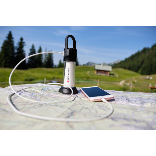LEDLENSER Lanterne ML6 Warm Light - Lanterne pour camping - lanterne power box recharge téléphone