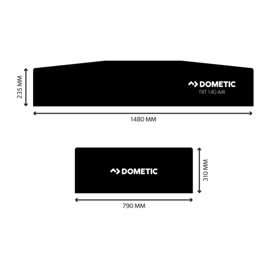 DOMETIC TRT 140 AIR - Tente de toit gonflable - tente de toit coque souple
