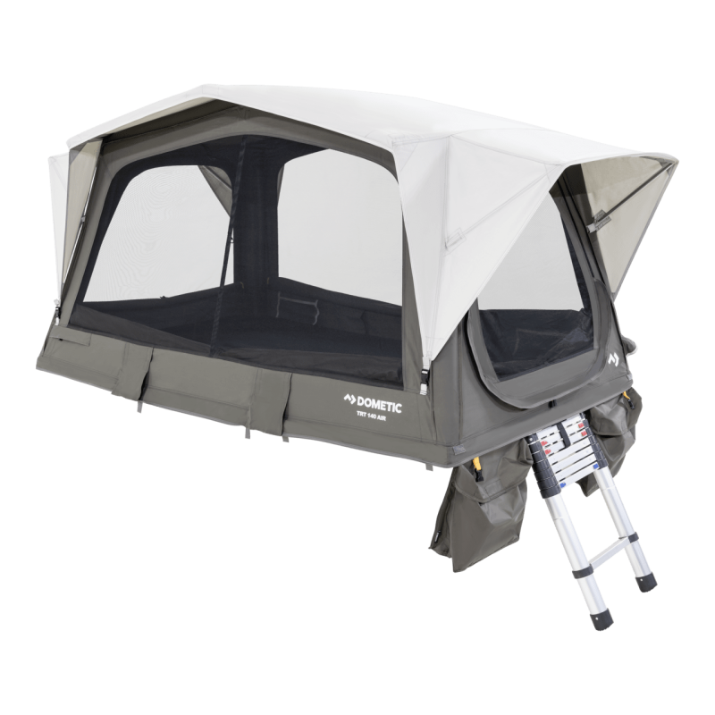 Tente Rigide Toit Aluminium Dragon Winch Tente De Toit Rigide Dragon Winch Pour Voiture – 2 Personnes – Aluminium, Matelas, échelle, LED – Imperméable Tente De Camping