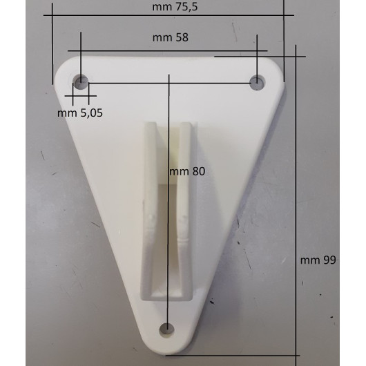 Réflecteur radar bateau moteur OSCULATI - réflecteur tubulaire CE pour timonerie - dimensions socle