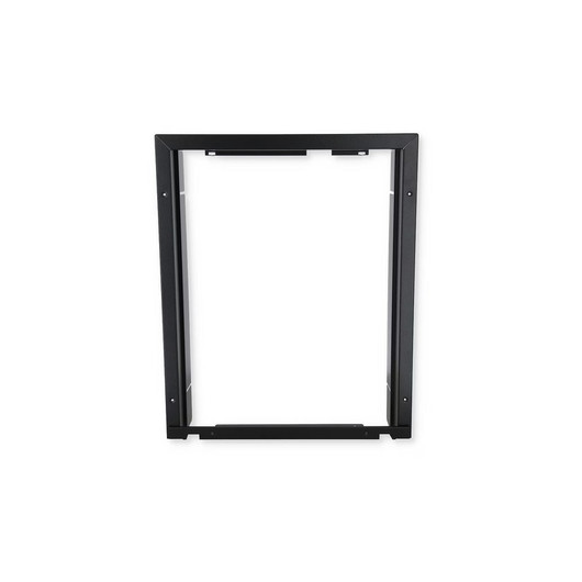 Cadre De Montage Zobe Plat Chrome-Noir Brillant + Ampoule Rgb Blanc