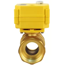 LILIE Vanne motorisée - Filetage 1'1/4 Vanne de vidange motorisée d'eau usées LILIE - Raccord et vanne pour réservoir eaux grises