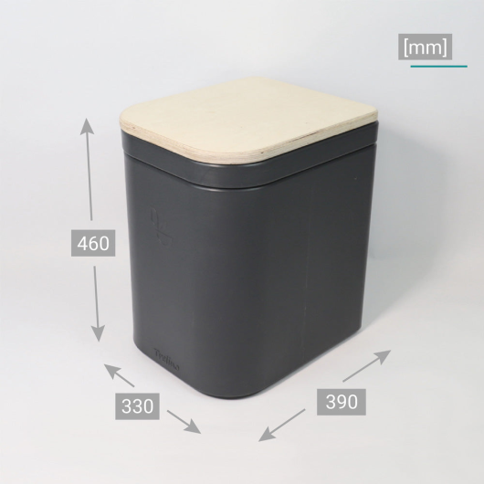 TRELINO Origin L - toilettes sèches - Dimensions compactes
