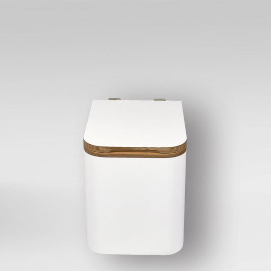 TRELINO Timber M - toilettes sèches pour van aménagé - toilettes nomades blanc et bois
