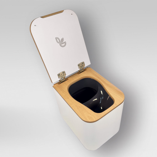 TRELINO Timber M - toilettes sèches pour van aménagé - toilettes nomades blanc et bois