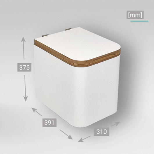 TRELINO Timber M - toilettes sèches pour van aménagé - dimensions confortables mais compactes