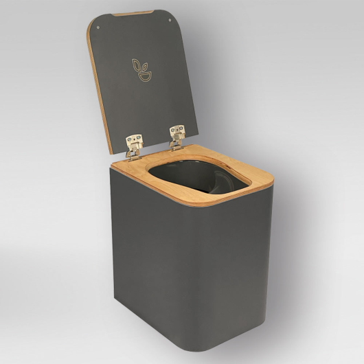 TRELINO Timber L - toilettes sèches pour van aménagé - toilettes nomades avec couvercle à charnières