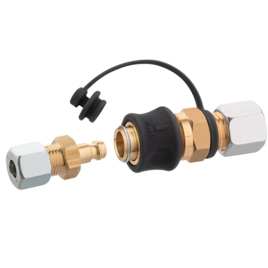 GOK Raccord rapide RVS 8 x STN et SKU x RVS 8