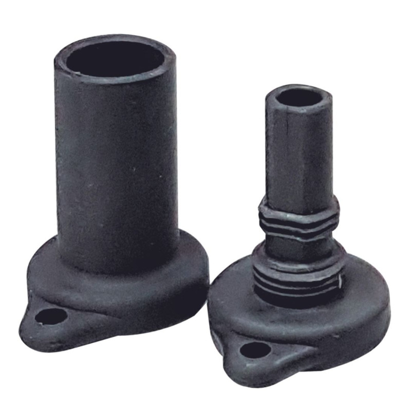 Cache-rail Pour Camion RAM - Lot De 2 Paires De Bouchons Protection Emplacements Piquets - Plastique Noir, Ajustement Précis