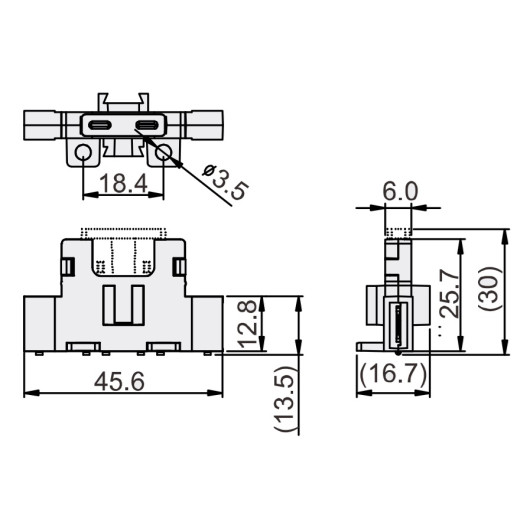 Porte fusible ATO SCI - protection circuit 12 V DC pour van aménagé, bateau ou camping-car - dimensions