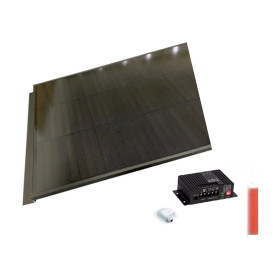 Kit solaire PERC Full Black 120 W MPPT VECHLINE - Pack solaire 12 V rigide noir pour bateau ou camping-car