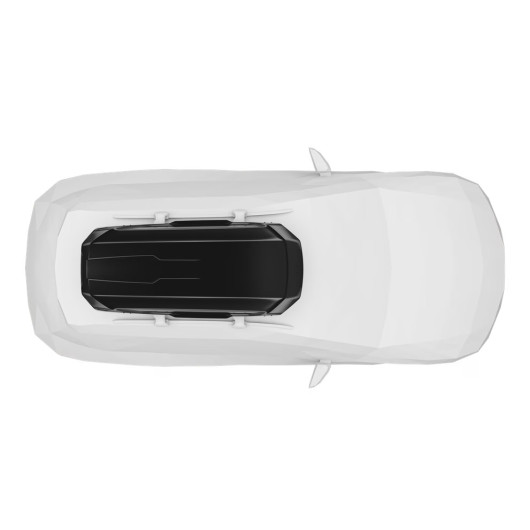 Motion 3 L THULE - Coffre de toit pour voiture, fourgon ou van aménagé - vue du haut