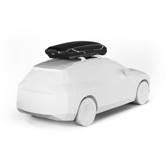 Motion 3 XL THULE - coffre de toit pour voiture, van ou fourgon aménagé - vue arrière
