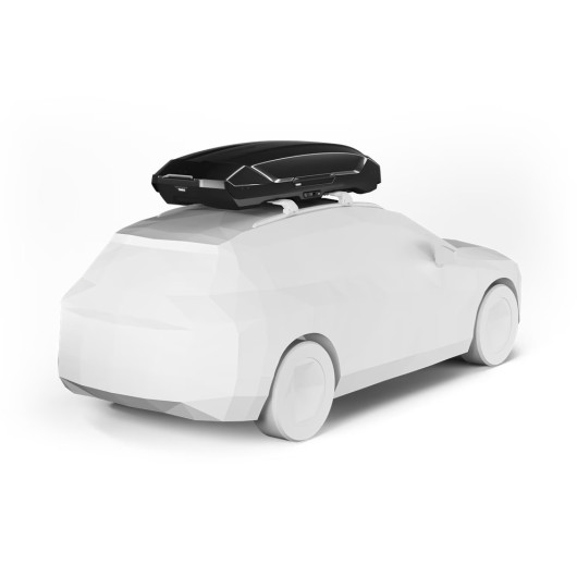 Motion 3 XXL - coffre de toit 600L pour voiture ou van aménagé - vue de dos