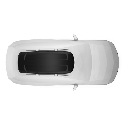 Force XT XL - coffre de toit pour voiture, van & fourgon aménagé - vue dessus