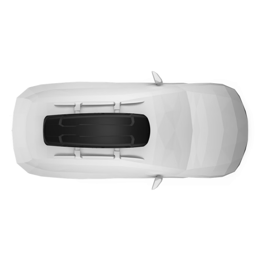 Force XT Sport THULE - coffre de toit pour voiture et van aménagé - vue du dessus