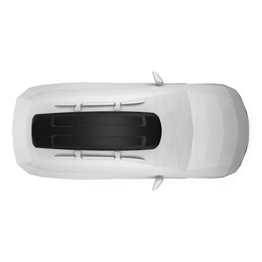 Force XT Alpine THULE - coffre de toit pour fourgon van aménagé et voiture - vue du haut