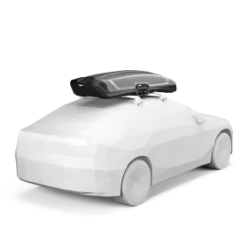 Vector L THULE - Coffre de toit pour voiture van et fourgon aménagé spécial matériel de ski - gris