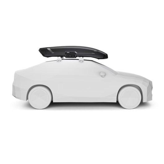 Vector L THULE - Coffre de toit pour voiture van et fourgon aménagé spécial matériel de ski - vue profil
