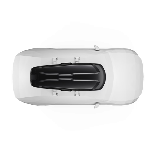 Vector Alpine THULE - coffre de toit pour van ou fourgon aménagé spécial matériel de ski - vue du dessus