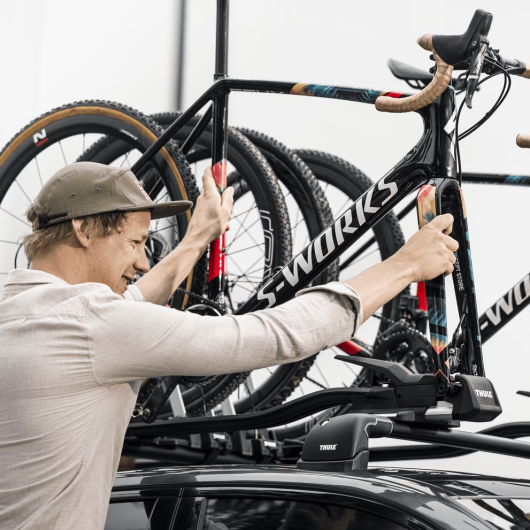 Porte vélos sur toit LUCKY 2 MODERNA 1 vélo POLAIRE - Latour Remorques