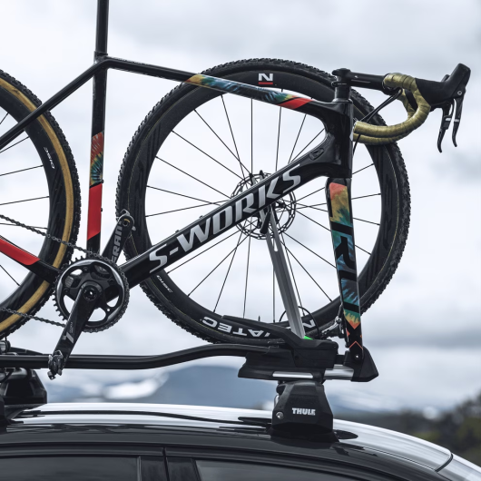 Porte-vélos de toit 1 vélo TopRide THULE - Porte-vélos pour fourgon aménagé et camping-car - barres de toit THULE