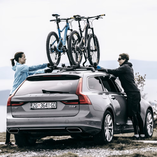 Porte-vélos droit pour 1 vélo ProRide THULE - Porte-vélos de toit pour fourgon aménagé - voyage en voiture