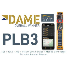 Balise personnelle RescueME PLB3 + AIS OCEAN SIGNAL - Balise individuelle & PLB  - Vue de face