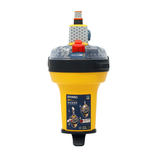 Balise RescueME EPIRB3 Manuelle OCEAN SIGNAL | Balise de détresse MMSI, GPS et AIS pour bateau | vue de face