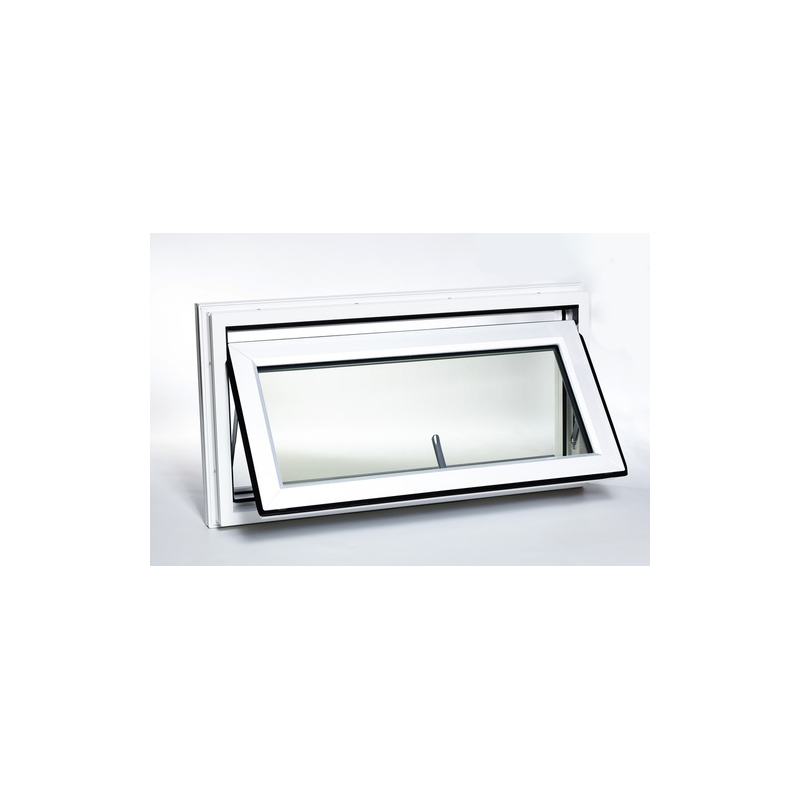 Fenêtre Coulissante En Verre Trempé 700x300 Mm - Cadre Aluminium Noir Pour Camping-car, Caravane, Remorque - Avec écran Mobile