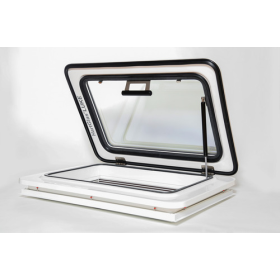 Lanterneau pour fourgon et camping-car en verre et acier inoxydable KCT - Lanterneau véhicule d'expédition