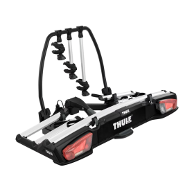 VeloSpace XT THULE  - porte vélo sur attelage pour 3-4 vélos pour van, fourgon aménagé ou voiture - coloris noir & gris métal