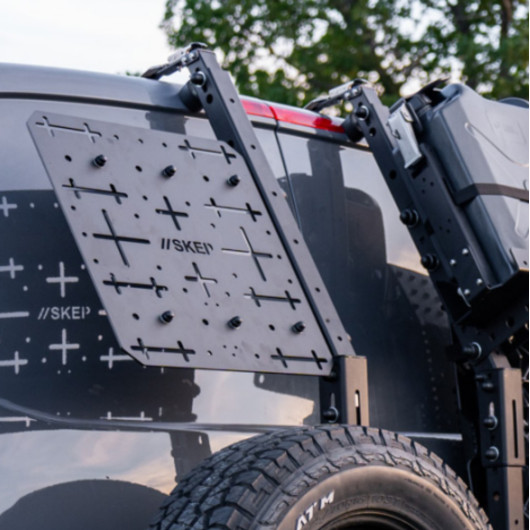 Module porte outils court SKEP pour porte matériels Jacquard pour vans et fourgons aménagés
