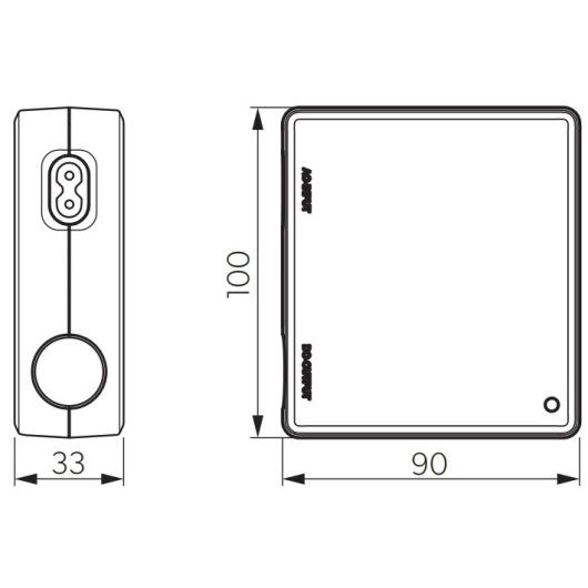 DPS 80 DOMETIC - Adaptateur secteur, convertisseur 230/24V pour glacière - dimensions