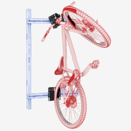 Module porte vélo SKEP - Accessoire pour Simulbar et porte matériel Jacquard pour van et fourgon aménagé