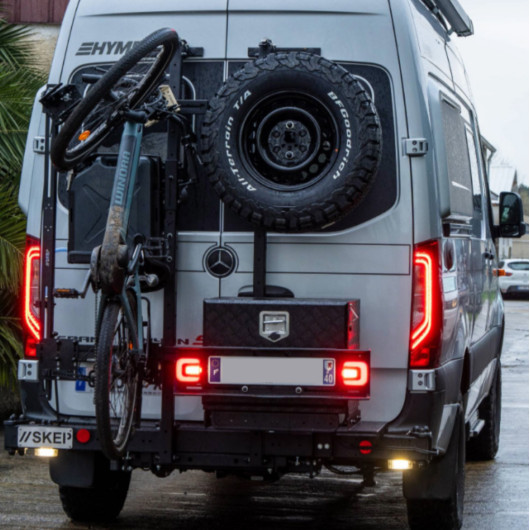 Module porte vélo SKEP - Accessoire pour Simulbar et porte matériel Jacquard pour van et fourgon aménagé
