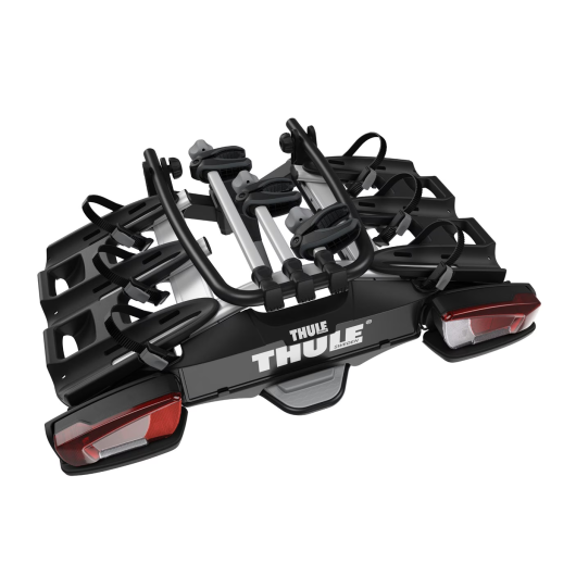 VeloCompact 3 vélos THULE - porte vélo sur boule d'attelage - se replie pour être facilement rangé