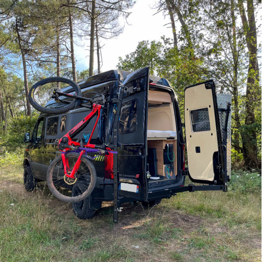 Porte matériels Jacquard SKEP spécial VW T4 - Accessoire offroad et aventure pour vans aménagés