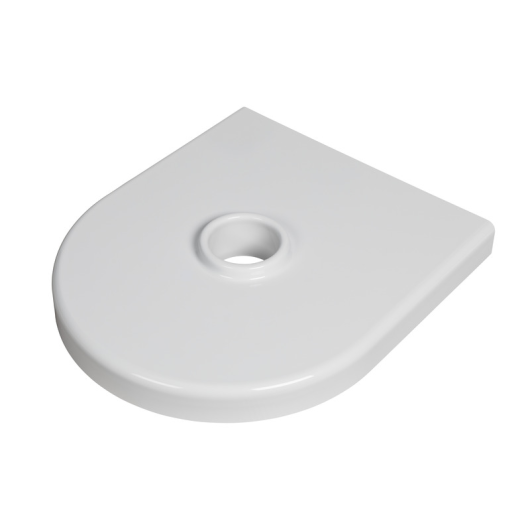 Couvercle WC pour aide à la vidange cassette Cato-R REISCH - Accessoires vidange toilettes camping-car - couvercle blanc