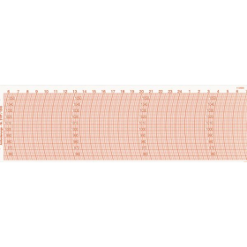 Feuillet papier de diagramme 210 pour barographe FISCHER - Baromètre pour navigation - quotidien, hebdomadaire ou mensuel