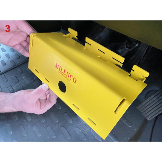Antivol de pédales boîtes manuelle pour Ford Transit 5 de MILENCO - Antivol pour fourgon aménagé - anti intrusion